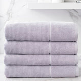 Luciana Luxury Textured 6 Piece Turkish Cotton Bath Towel Set