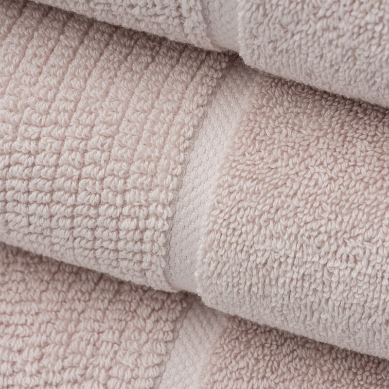 Luciana Luxury Textured 6 Piece Turkish Cotton Bath Towel Set
