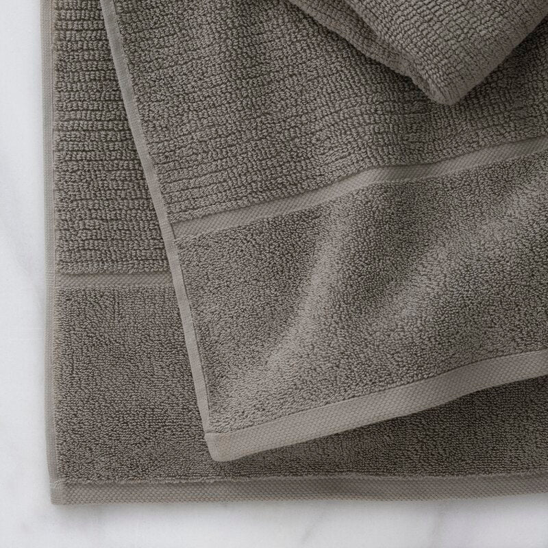 Luciana Luxury Textured 6 Piece Turkish Cotton Bath Towel Set