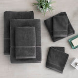 Luciana Luxury Textured 6 Piece Turkish Cotton Bath Towel Set
