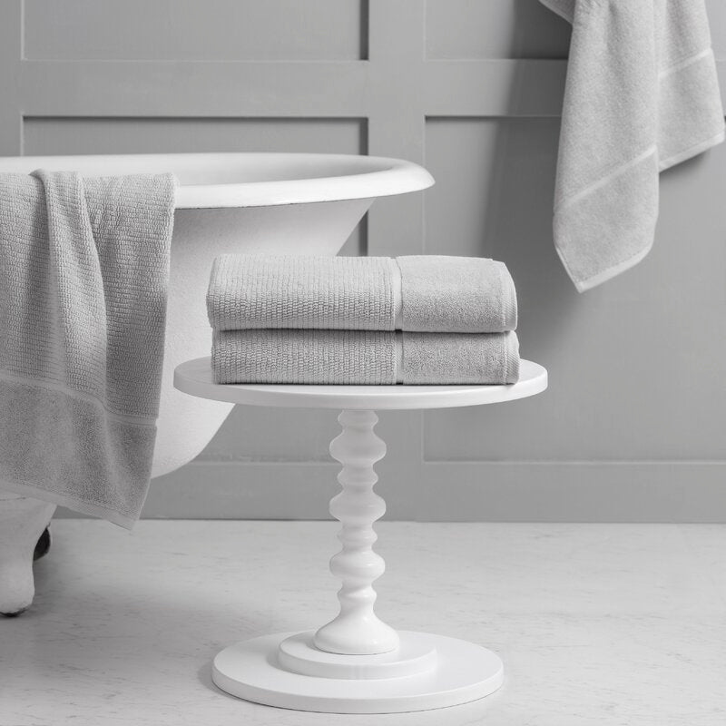 Luciana Luxury Textured 6 Piece Turkish Cotton Bath Towel Set