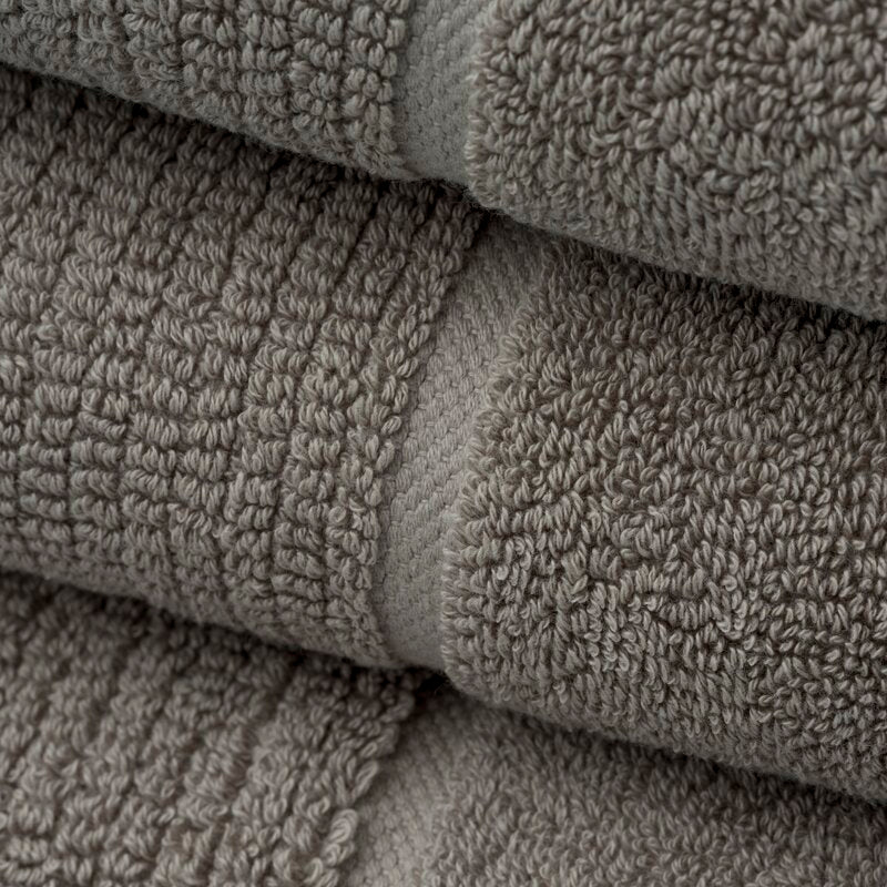 Luciana Luxury Textured 6 Piece Turkish Cotton Bath Towel Set