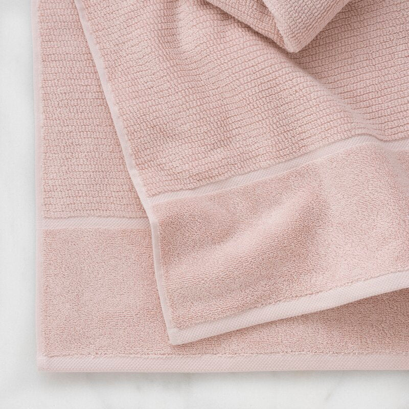 Luciana Luxury Textured 6 Piece Turkish Cotton Bath Towel Set