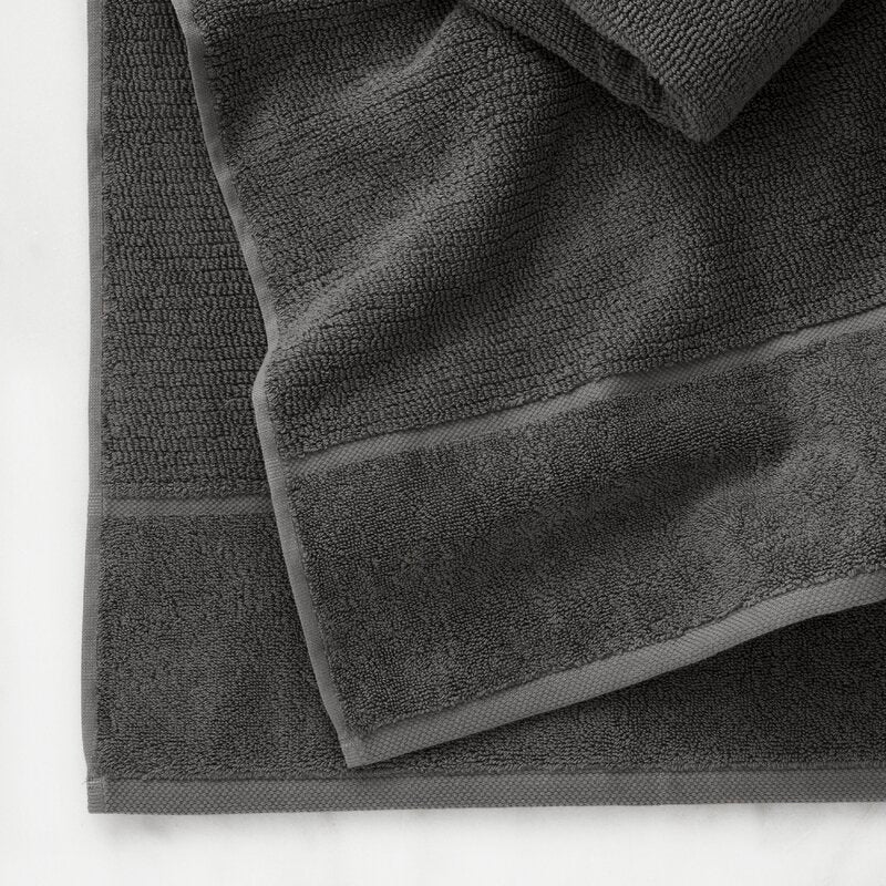 Luciana Luxury Textured 6 Piece Turkish Cotton Bath Towel Set