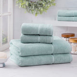 Luciana Luxury Textured 6 Piece Turkish Cotton Bath Towel Set