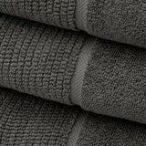 Luciana Luxury Textured 6 Piece Turkish Cotton Bath Towel Set