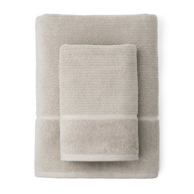 Luciana Luxury Textured 6 Piece Turkish Cotton Bath Towel Set