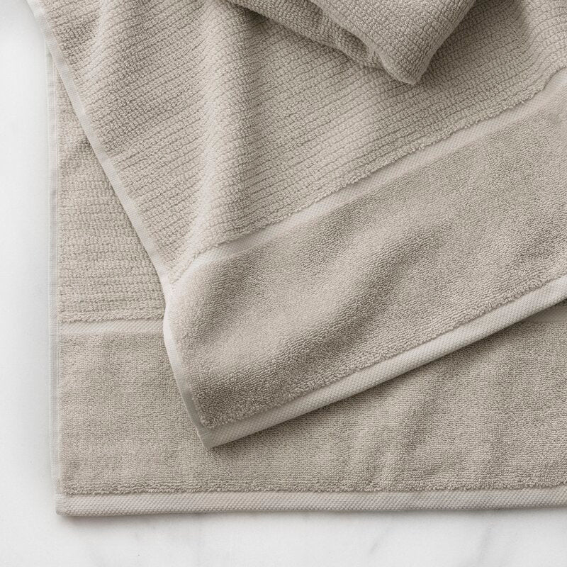 Luciana Luxury Textured 6 Piece Turkish Cotton Bath Towel Set