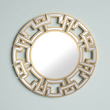 Andmo Round Beveled Novelty Accent Mirror