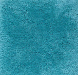 Aqua modern area rug