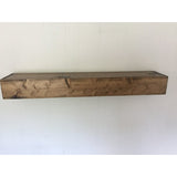 Barblic Brown Pine Solid Wood Floating Shelf