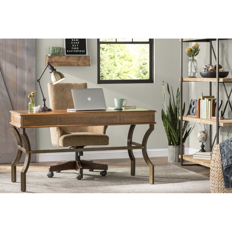 Barblic Brown Pine Solid Wood Floating Shelf