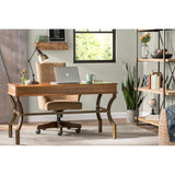 Barblic Brown Pine Solid Wood Floating Shelf