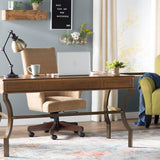 Barblic Brown Pine Solid Wood Floating Shelf