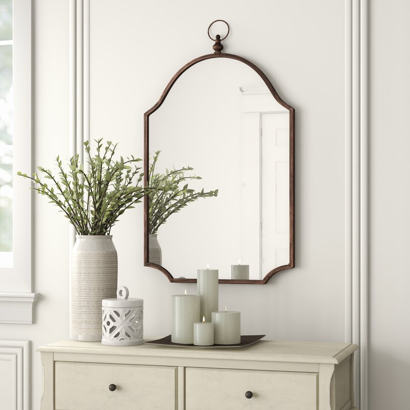 Runo Antique Bronze Vertical Accent Mirror