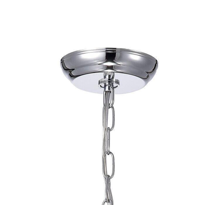 ShinyDay Light Shaded Drum Chandelier with Crystal Accents