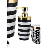 Kyrpu Black/White Ceramic Lotion Dispenser