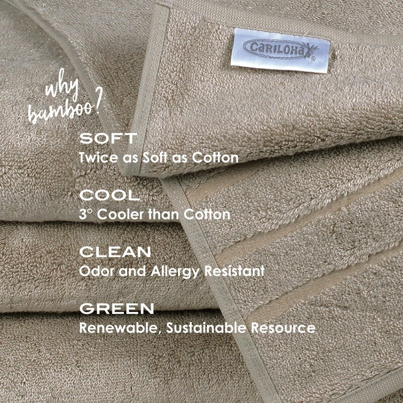 Lark Organic Bamboo 3 Piece Multi-Size Towel Set