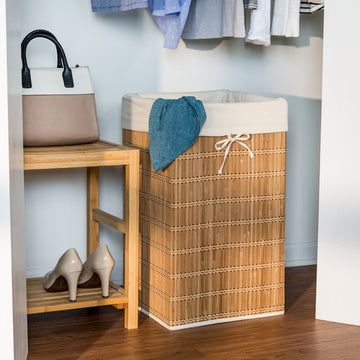 Zilmiof Bamboo Laundry Hamper