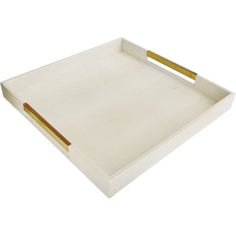 Abobiada Ottoman Square Acrylic Coffee Table Tray