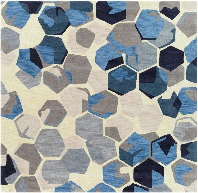 Beehive patterned carpet