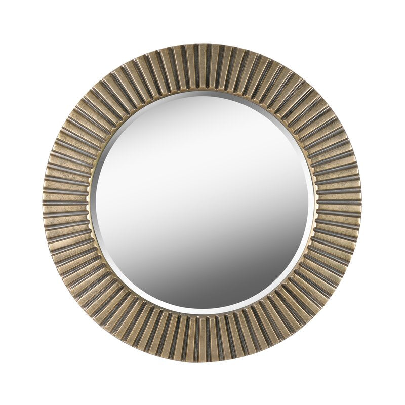 Cozstan Eclectic Round Novelty Beveled Accent Mirror