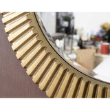 Cozstan Eclectic Round Novelty Beveled Accent Mirror