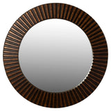 Cozstan Eclectic Round Novelty Beveled Accent Mirror