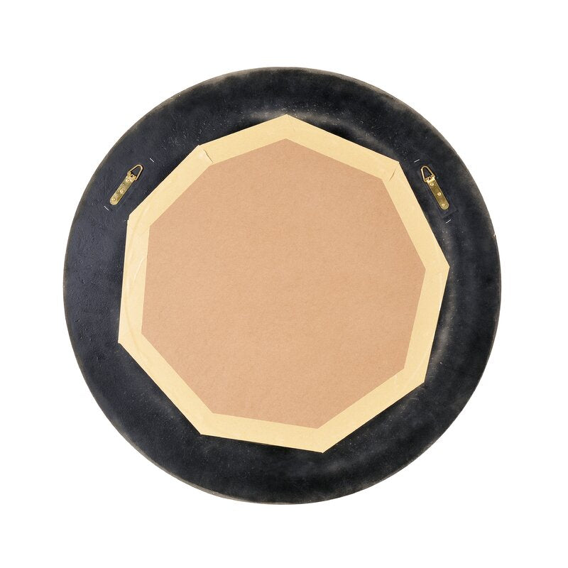 Cozstan Eclectic Round Novelty Beveled Accent Mirror