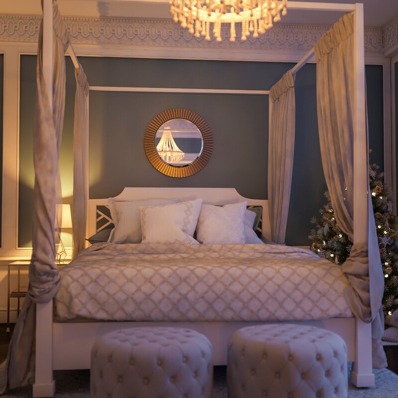 Cozstan Eclectic Round Novelty Beveled Accent Mirror