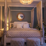 Cozstan Eclectic Round Novelty Beveled Accent Mirror