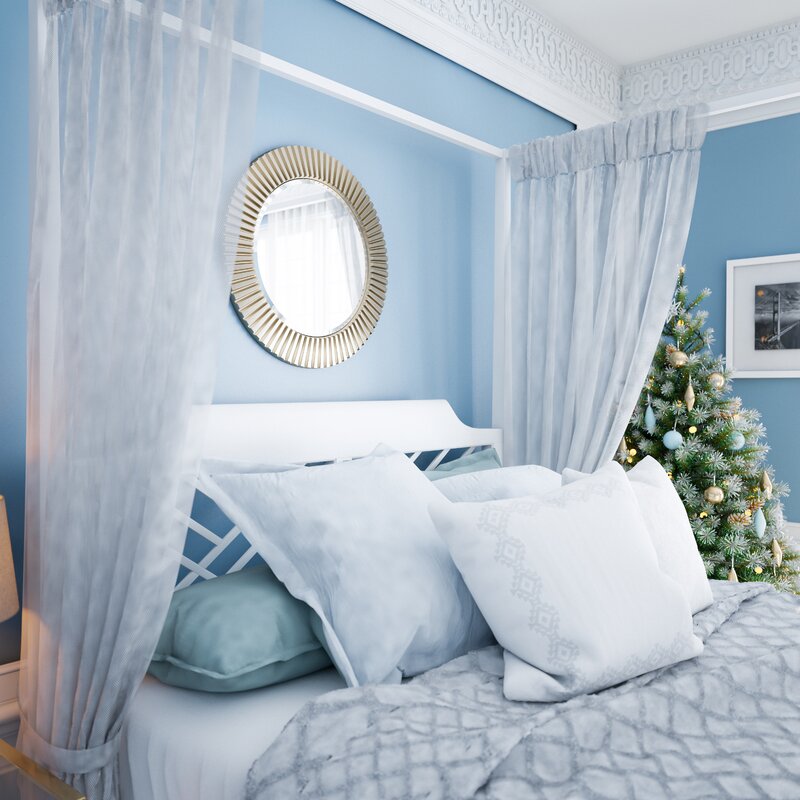 Cozstan Eclectic Round Novelty Beveled Accent Mirror