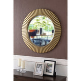 Cozstan Eclectic Round Novelty Beveled Accent Mirror