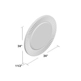 Cozstan Eclectic Round Novelty Beveled Accent Mirror