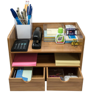 Gogas Bamboo Desktop Organizer