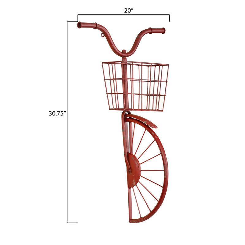 Rodosto Metal Bike Wall Decor