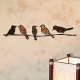 Bikia Birds On Wire Metal Novelty Wall Decor