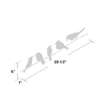Bikia Birds On Wire Metal Novelty Wall Decor