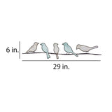 Bikia Birds On Wire Metal Novelty Wall Decor