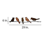 Bikia Birds On Wire Metal Novelty Wall Decor