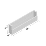 Riari Rectangle Pine Wood Floating Wall Shelf (Set of 3)