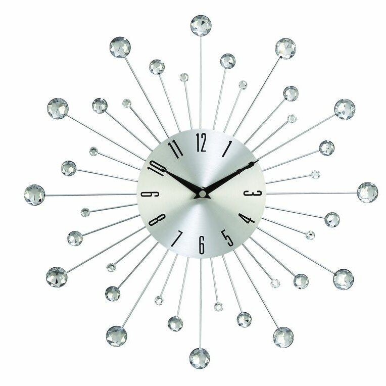 Lare Sunburst Iron 15" Wall Clock