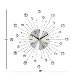 Lare Sunburst Iron 15" Wall Clock