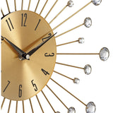 Lare Sunburst Iron 15" Wall Clock