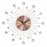 Lare Sunburst Iron 15" Wall Clock