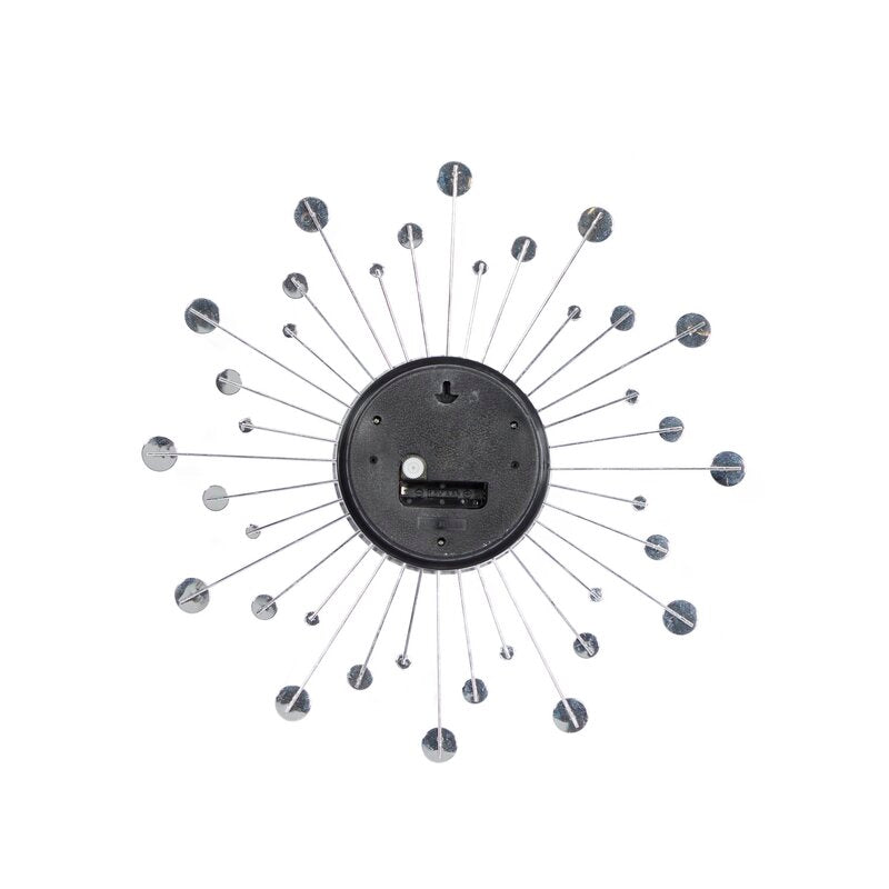 Lare Sunburst Iron 15" Wall Clock