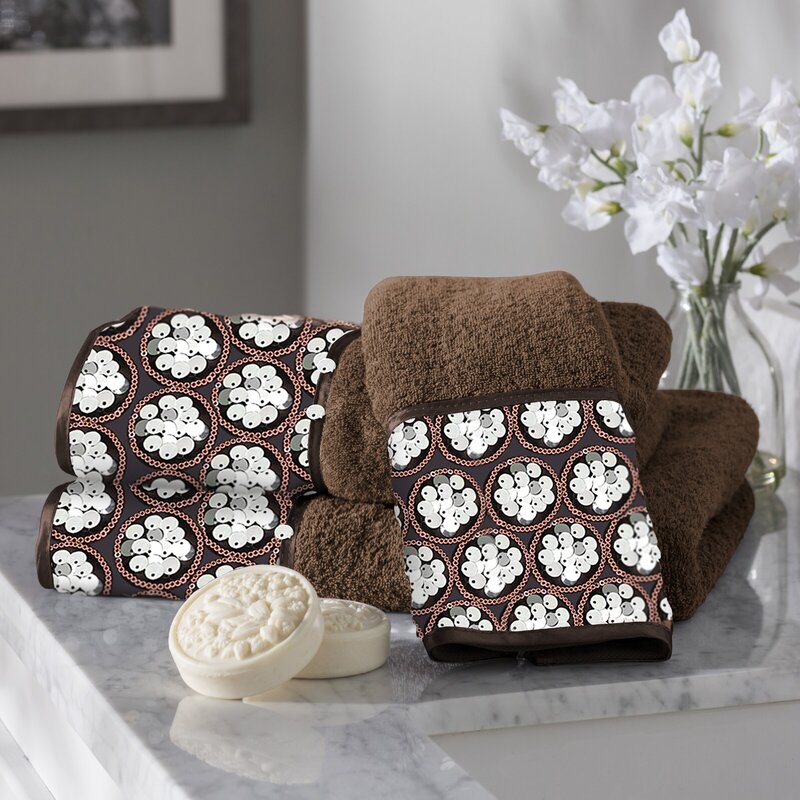 Ciaran 3 Piece Cotton Blend Multi-Size Towel Set