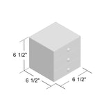 Loulou Plastic White Cosmetic Organizer