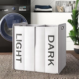 Sanmar Collapsible Folding Double Bin Laundry Hamper