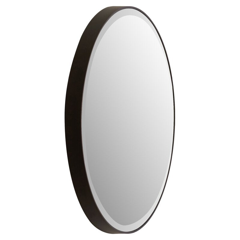 Blicqa Round Bronze Beveled Accent Mirror